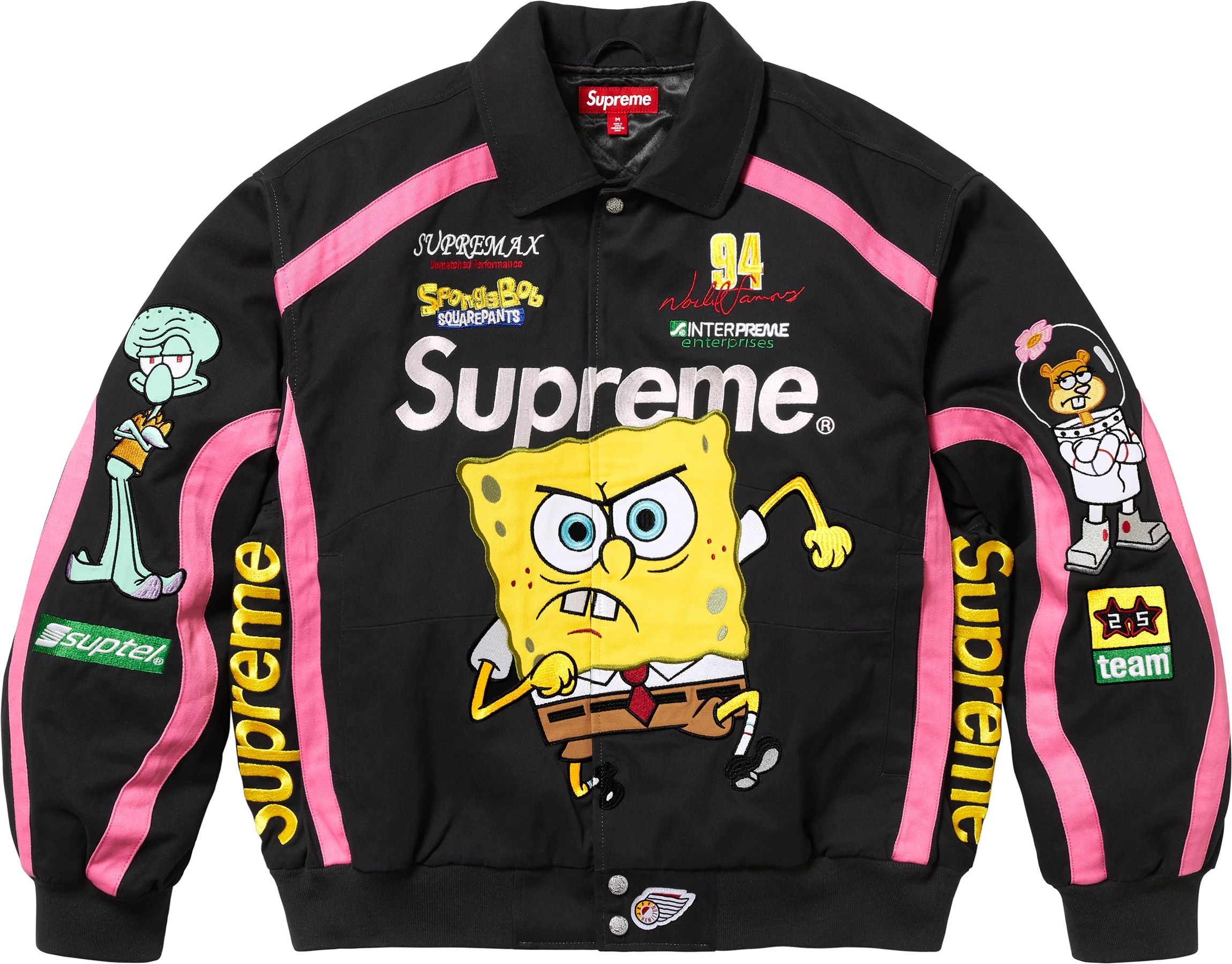 Supreme®/SpongeBob SquarePants Jeff Hamilton Racing Jacket view 12